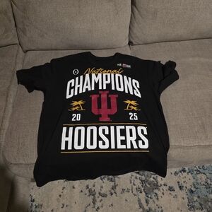 Indiana University Hoosiers Football 2025 National Champions Locker Room T-Shirt